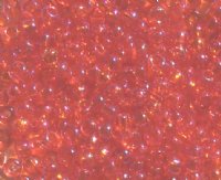 50g 6/0 Transparent Iris Orange Seed Beads